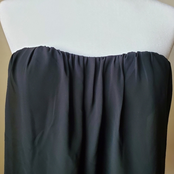 Foreign Exchange Sheer Black Strapless Top Size Small - Picture 7 of 11